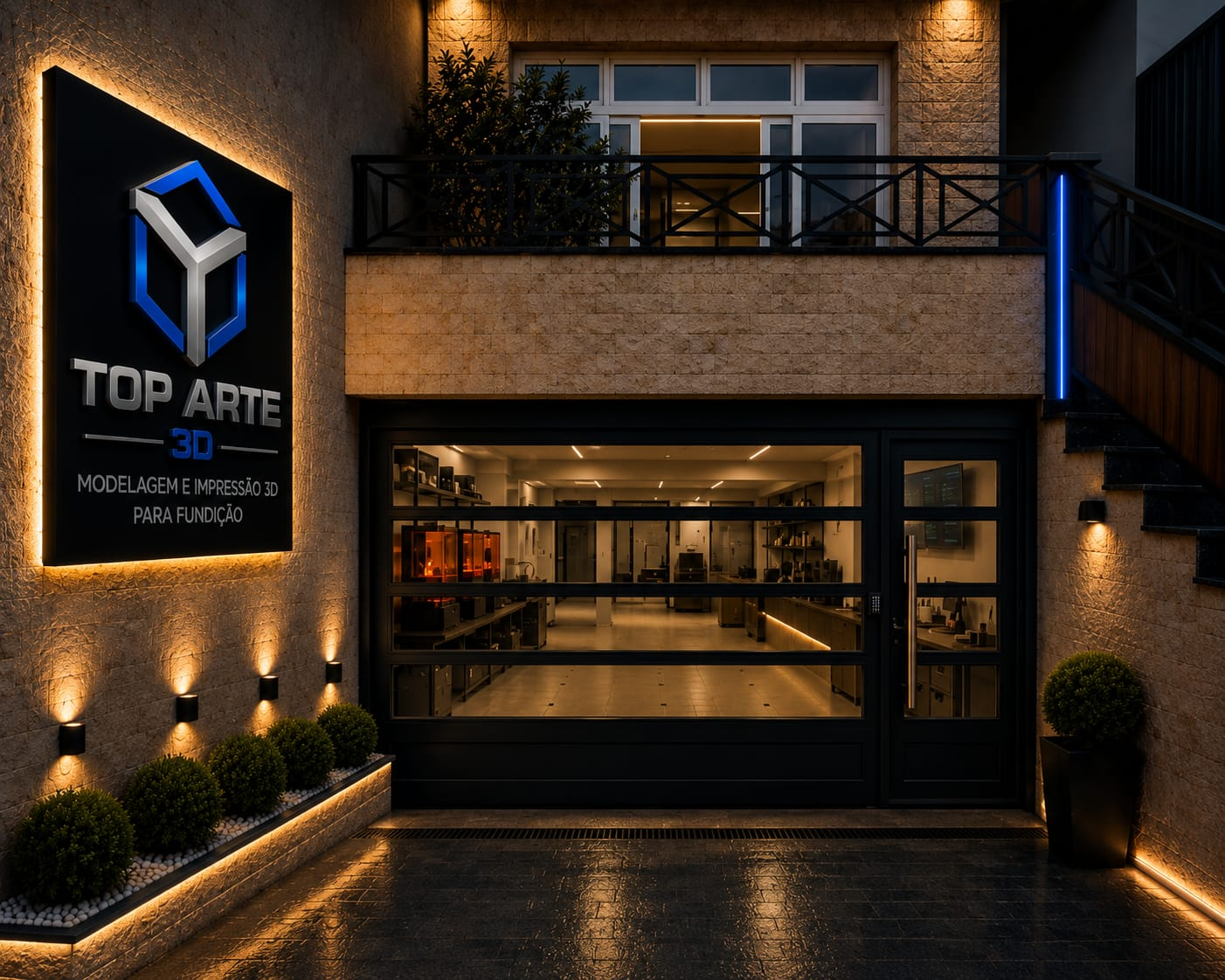 Fachada da empresa Top Arte 3D